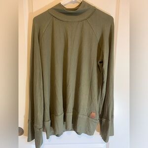 Peace Love World Women’s Affirmation Longsleeve Sweater Olive Green - M/L